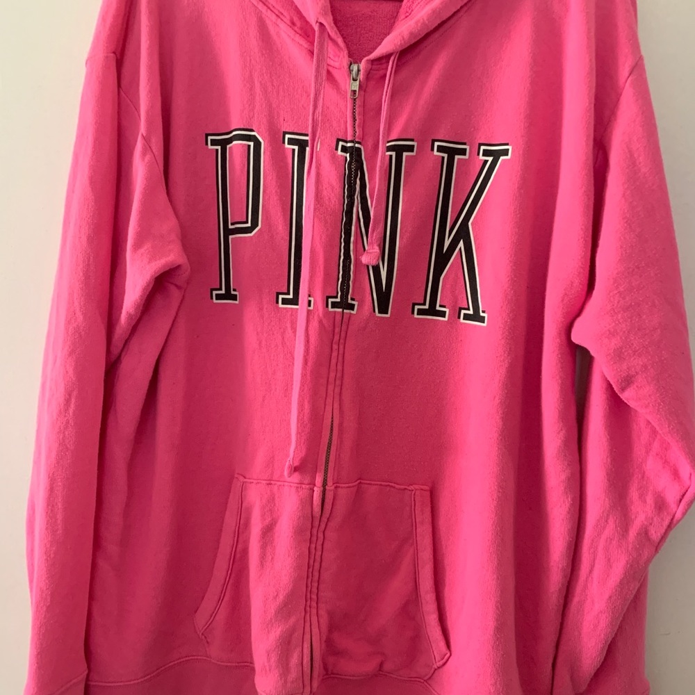 Pink zip hoodie